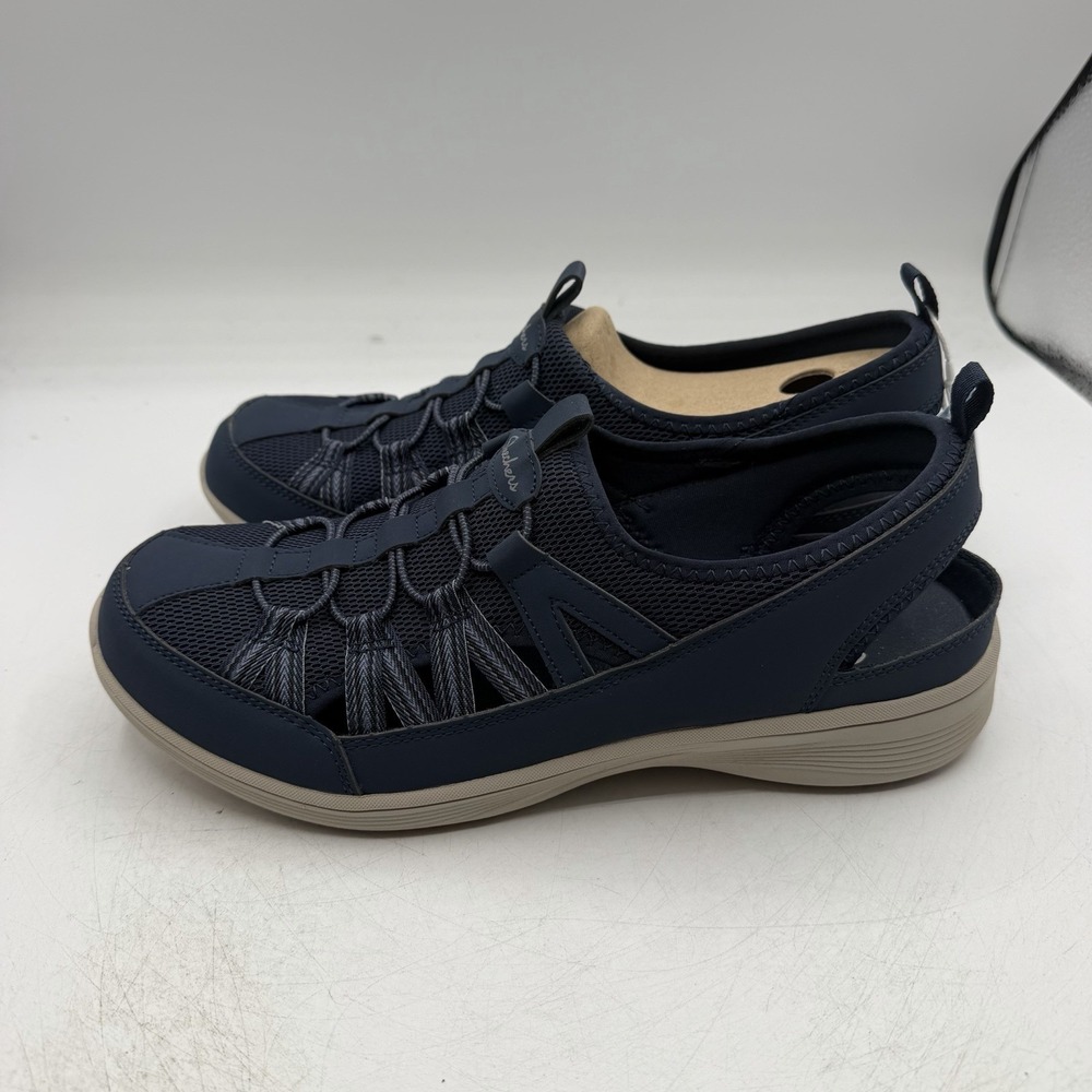 Skechers New Coool Sweet Promise Sandals Womens Sz 9.5 Navy Blue Slip On Shoes - Picture 6 of 11
